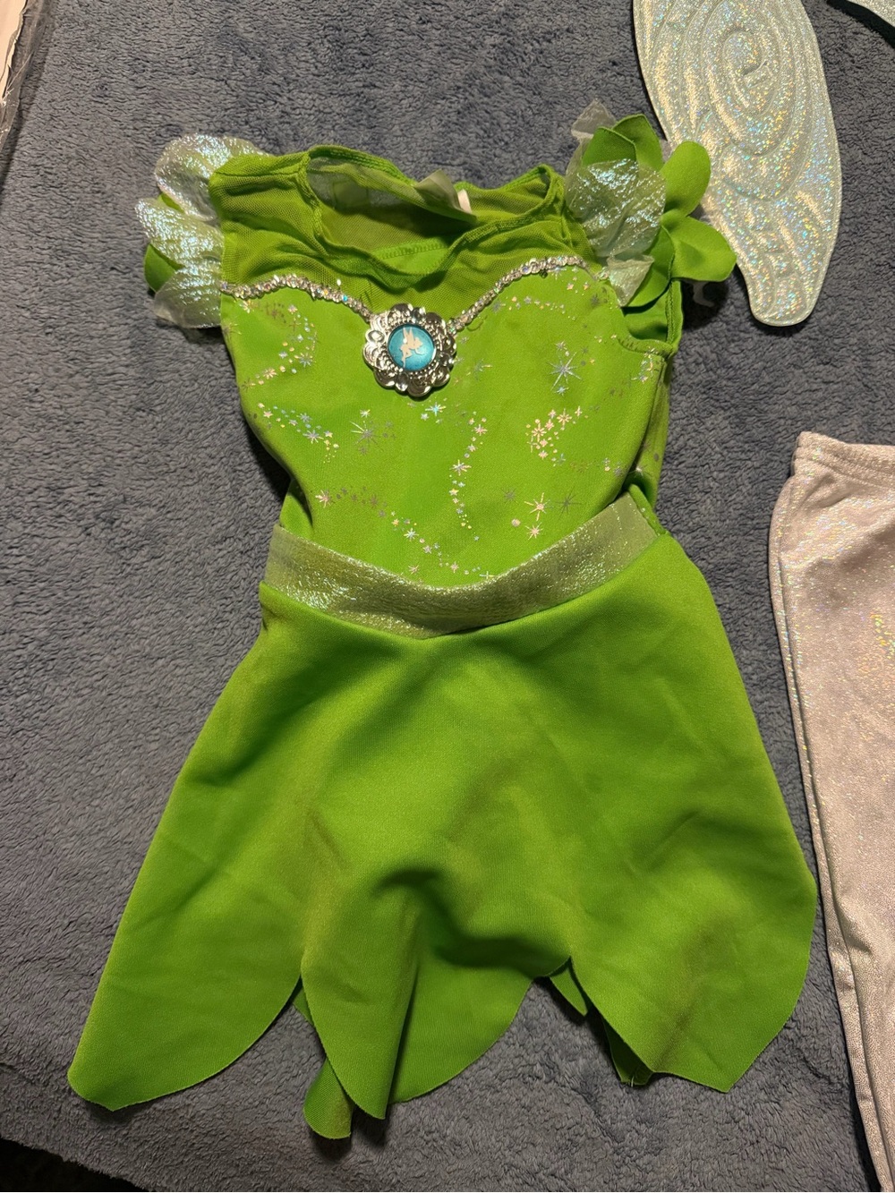 Tinker Bell Costume Dress for Kids - Sparkle Tulle Wings Accent